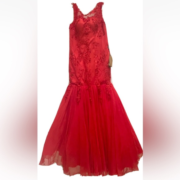 Light In The Box Size XL Wedding Dress Prom Dress Mermaid Trumpet NWT - Picture 3 of 11